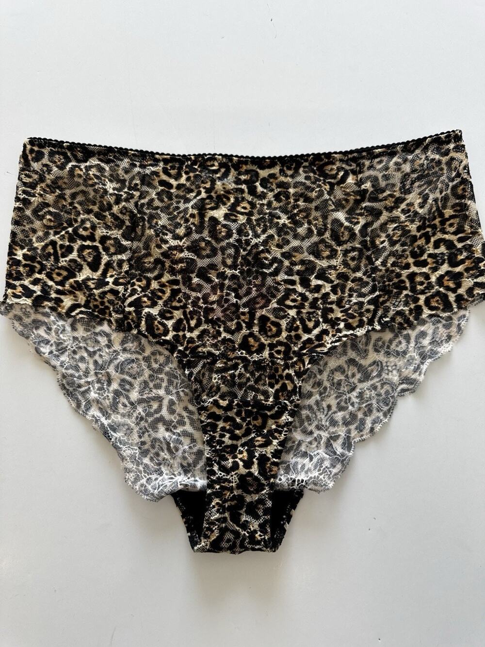 UnderStatement Lace High Waist Brief Leopard XL